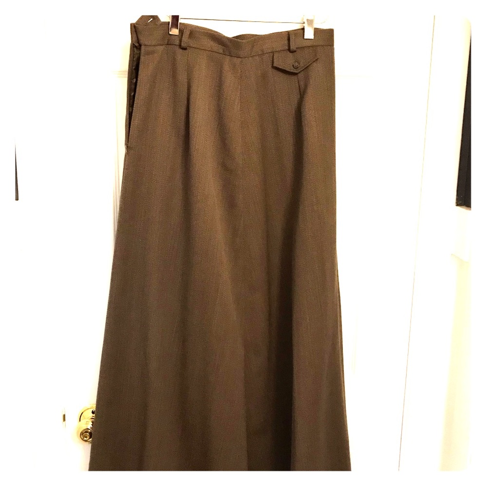 Talbots Classic Wool Maxi Skirt